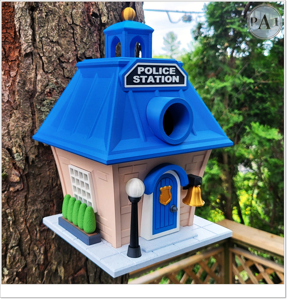 Police station bird house