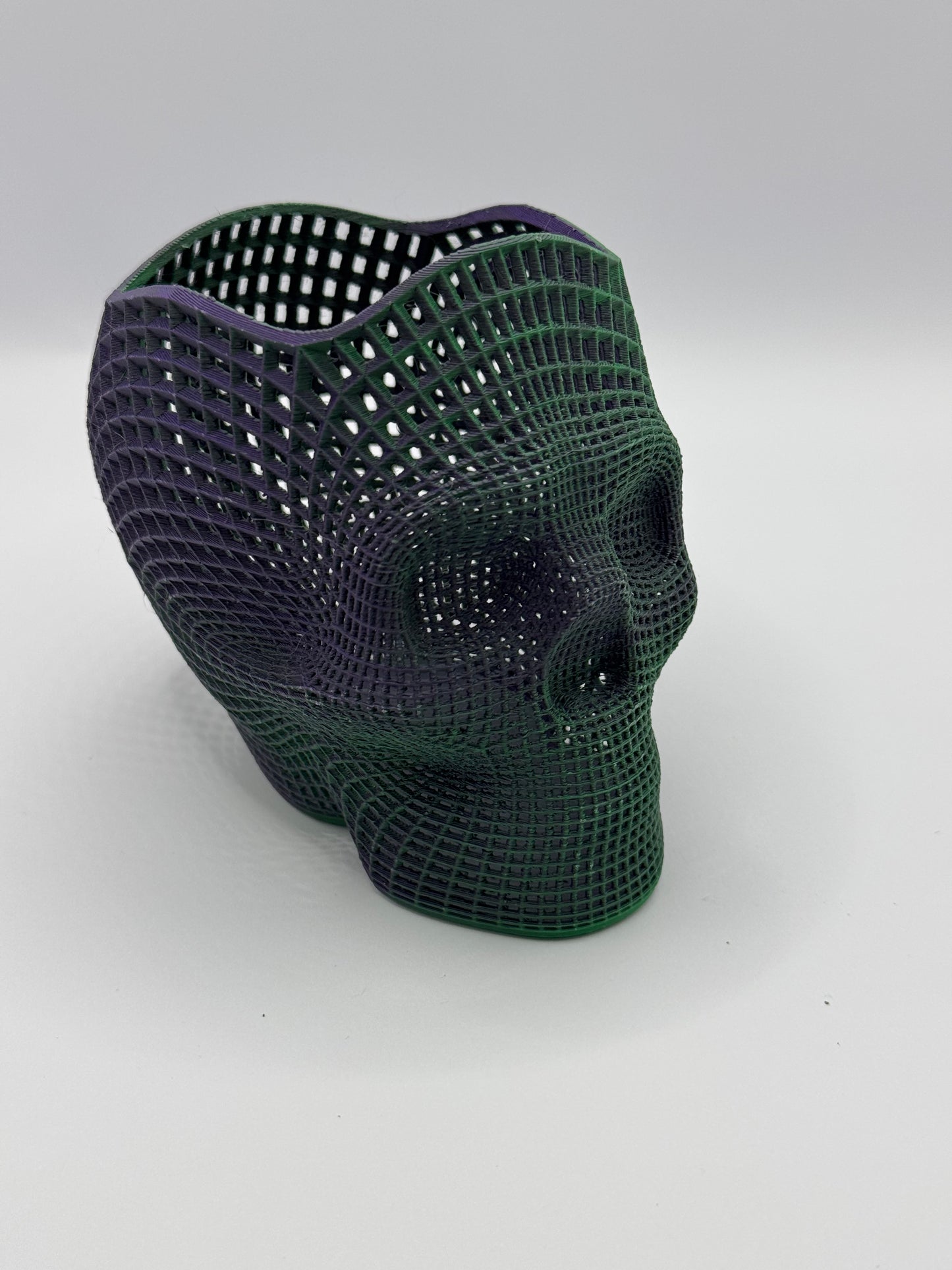 pen holder mesh skull